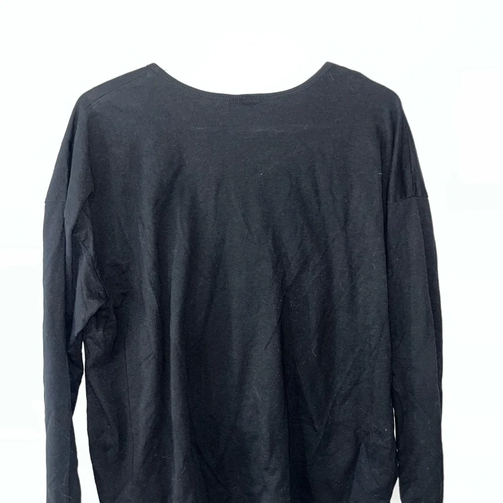 Tupac Praying Hands Black Graphic Long Sleeve Tee - Picture 4 of 4